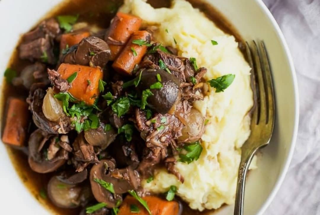 Diced Beef Casserole (and cottage pie the next day)