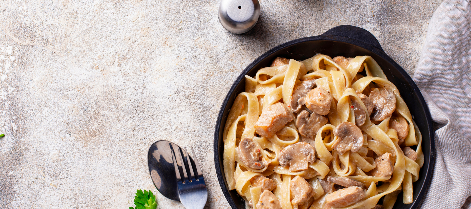 Chicken Bacon and Mushroom Fettucine - Halswell Butchery