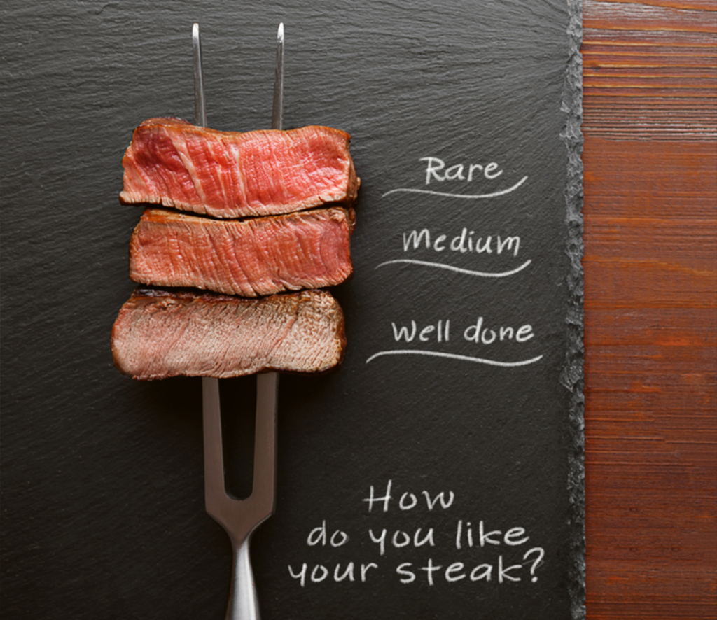 How do you like your steak?